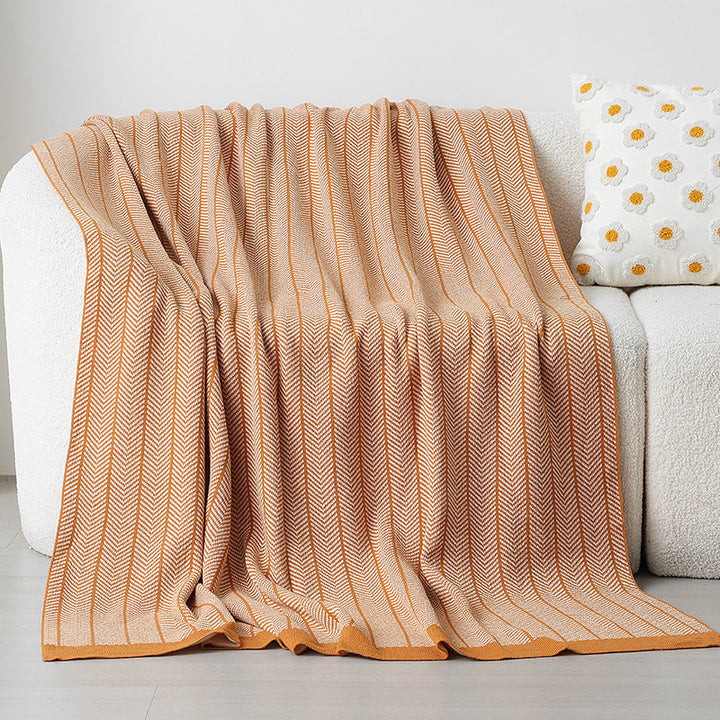Ladies cuddle blanket with zigzag pattern Kalsten