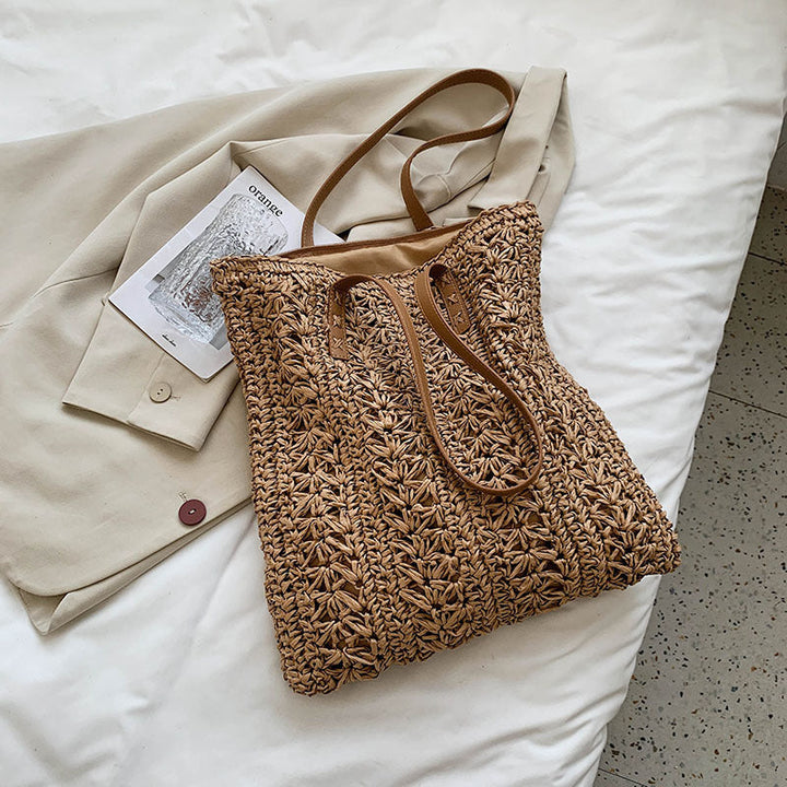 Hand-knotted tote bag made from natural materials Kalsten