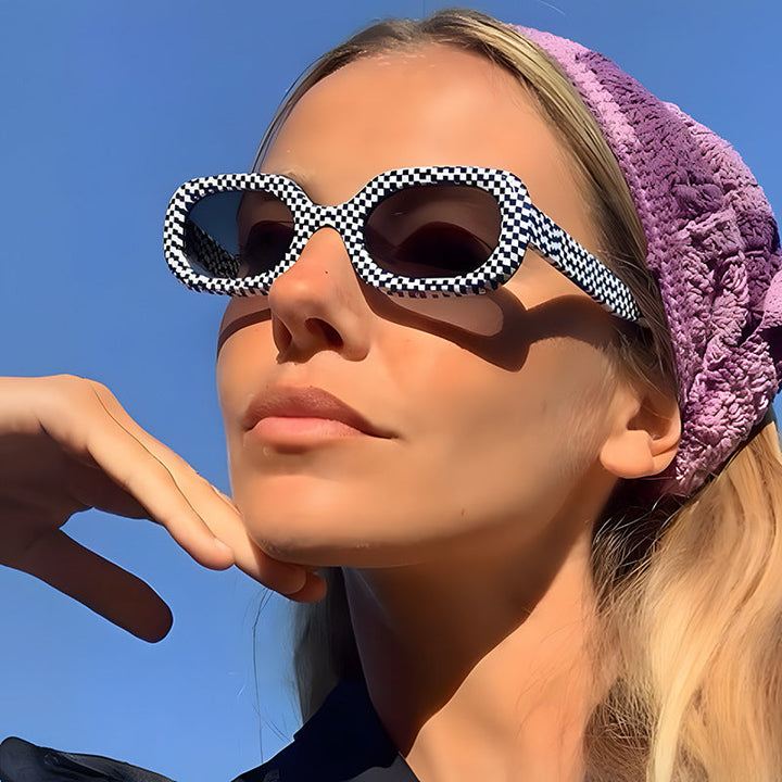 Women's oversized sunglasses with unusual pattern Kalsten