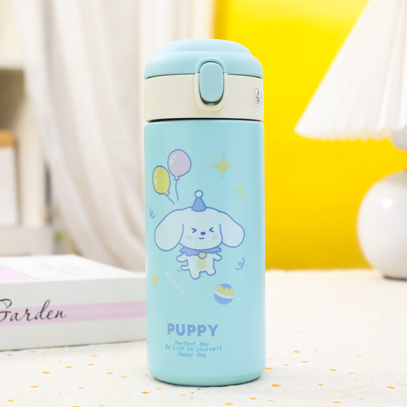 Women's Insulated Water Bottle with Cute Dog Motif Kalsten