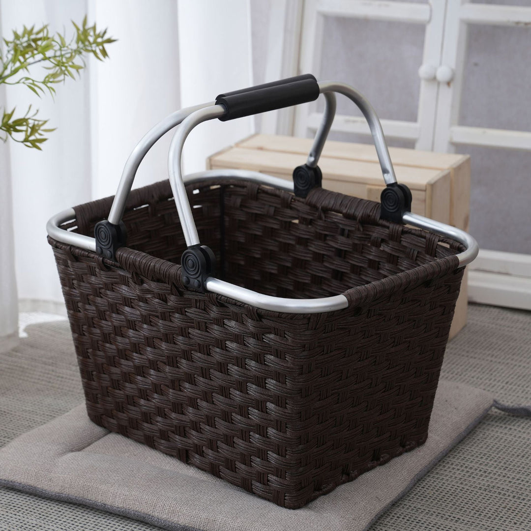 Practical shopping basket with aluminum handles Kalsten