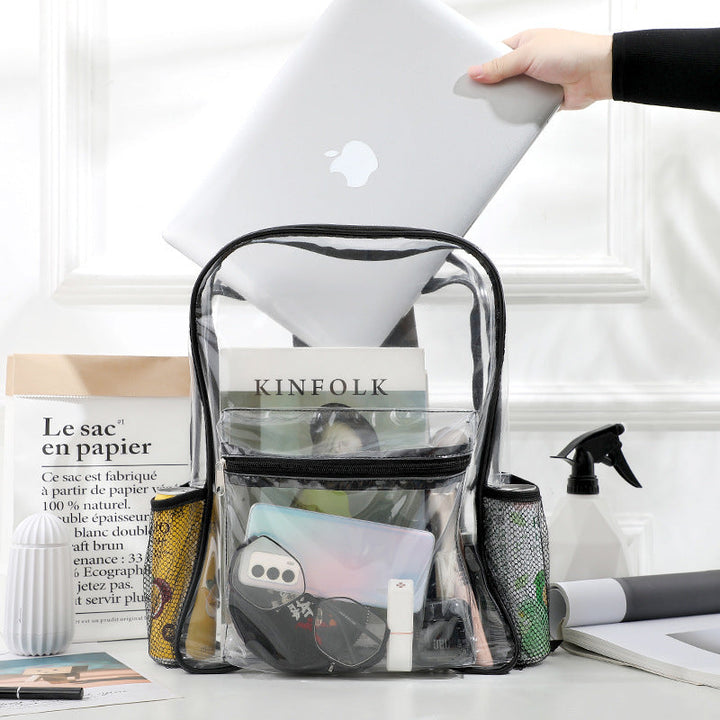 Transparent backpack with practical organizer Kalsten