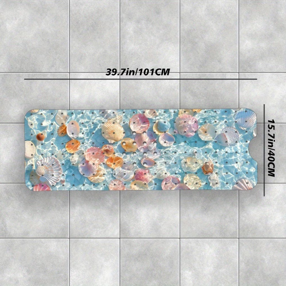 Decorative Ocean Shell Bath Mat