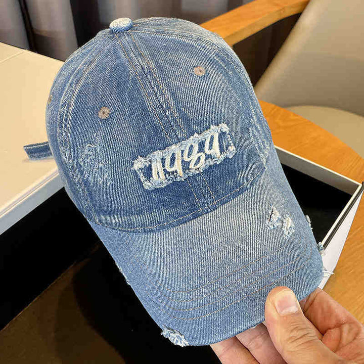 Women's Distressed Denim Cap Kalsten