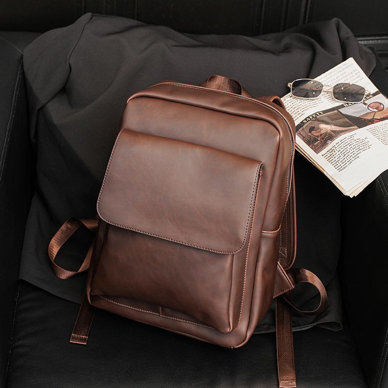 Elegant Backpack Made of High-Quality Faux Leather with Multifunctional Compartments Kalsten