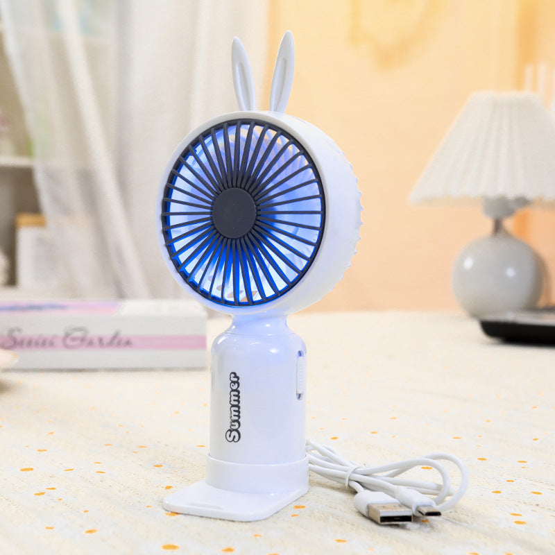 Women's Portable Hand Fan with Cute Ears Kalsten