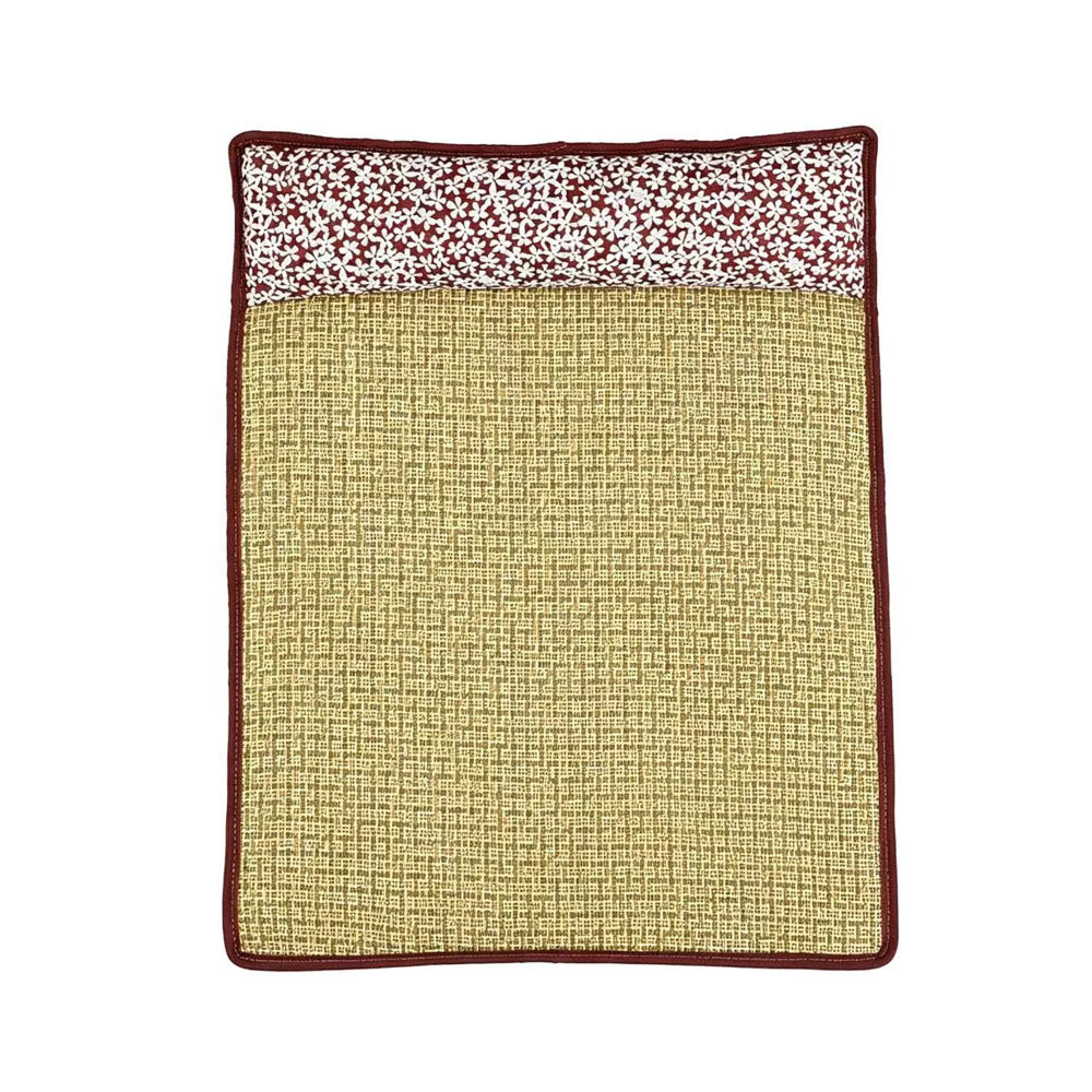Unisex nan cooling sisal sleeping mat with padded neck pillow for pets Kalsten