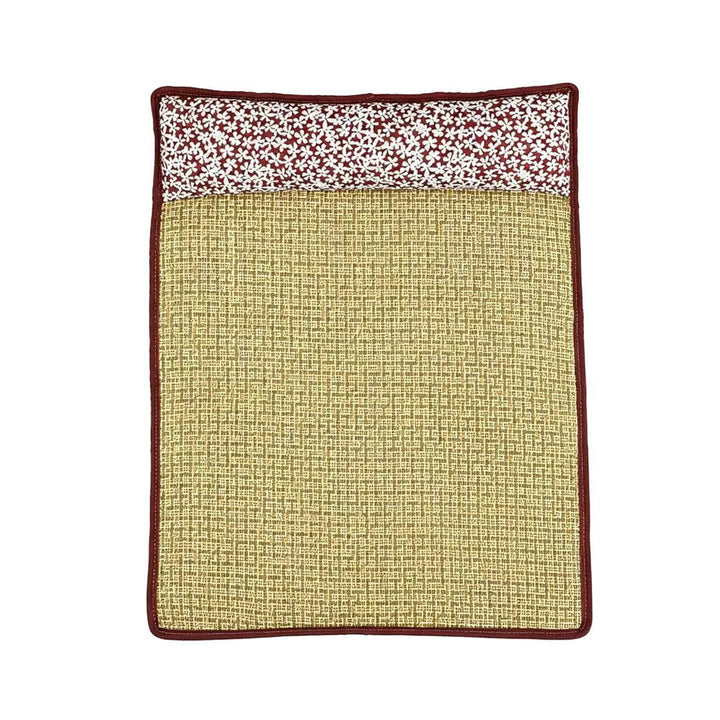 Unisex nan cooling sisal sleeping mat with padded neck pillow for pets Kalsten
