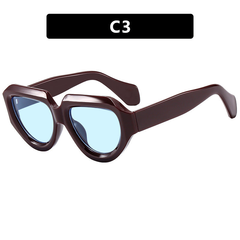 Women's fashionable sunglasses with unique, angular frame Kalsten