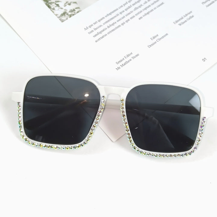 Ladies Glamorous Sunglasses with Sparkling Rhinestone Embellishment Kalsten