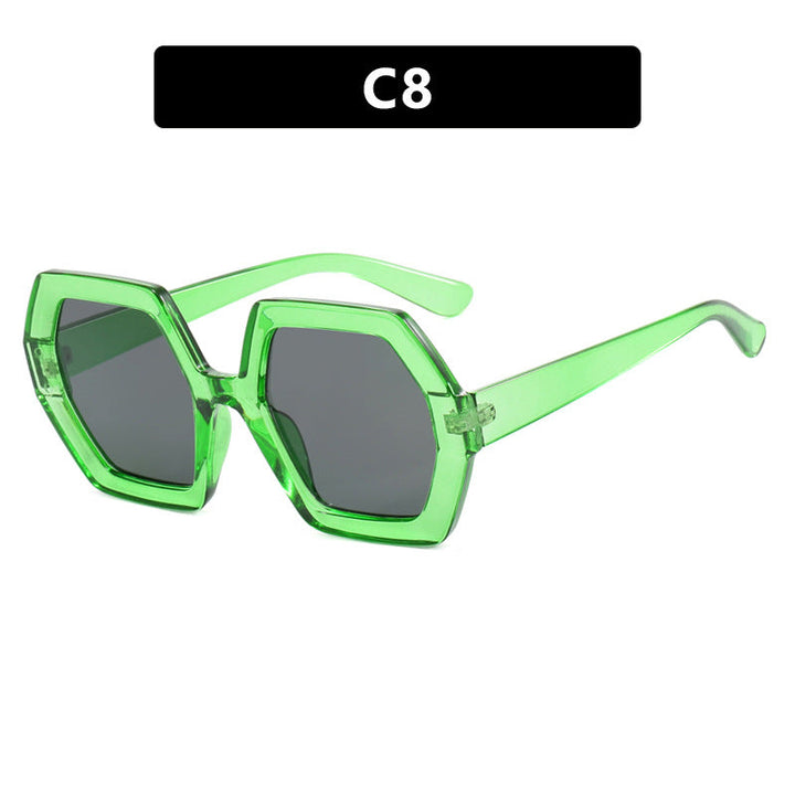 Women innovative hexagonal sunglasses Kalsten