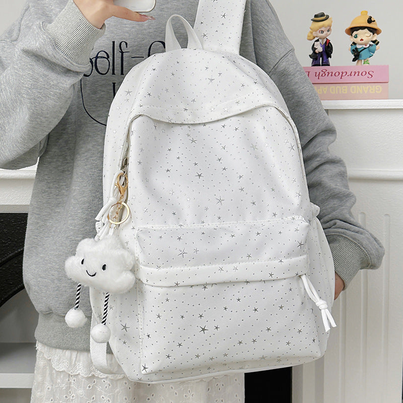Backpack Made of Durable Material with Sparkling Stars Kalsten