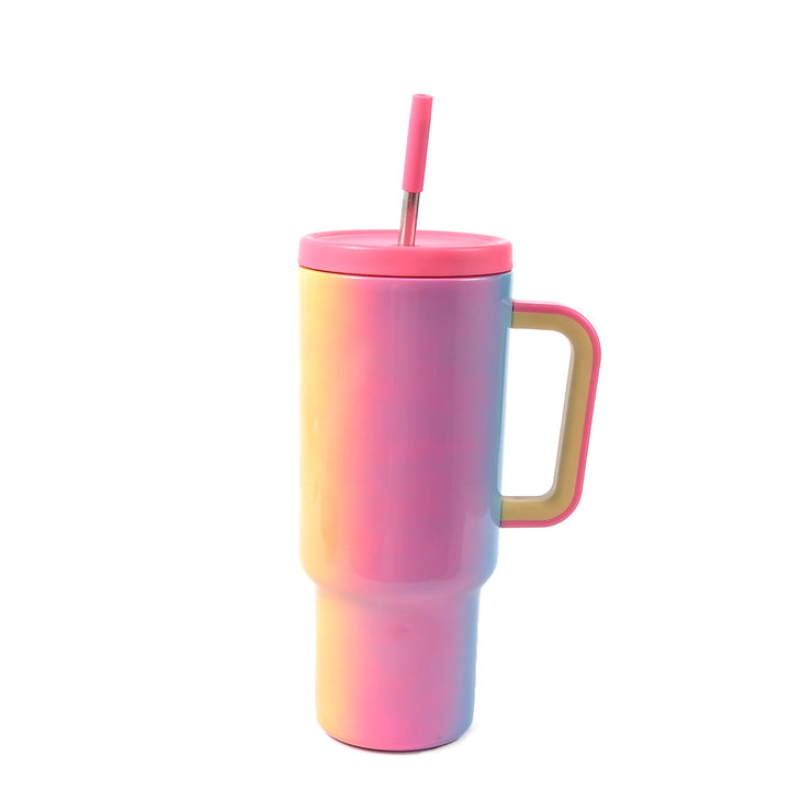 Women High-Quality Insulated Cup with Integrated Straw Kalsten