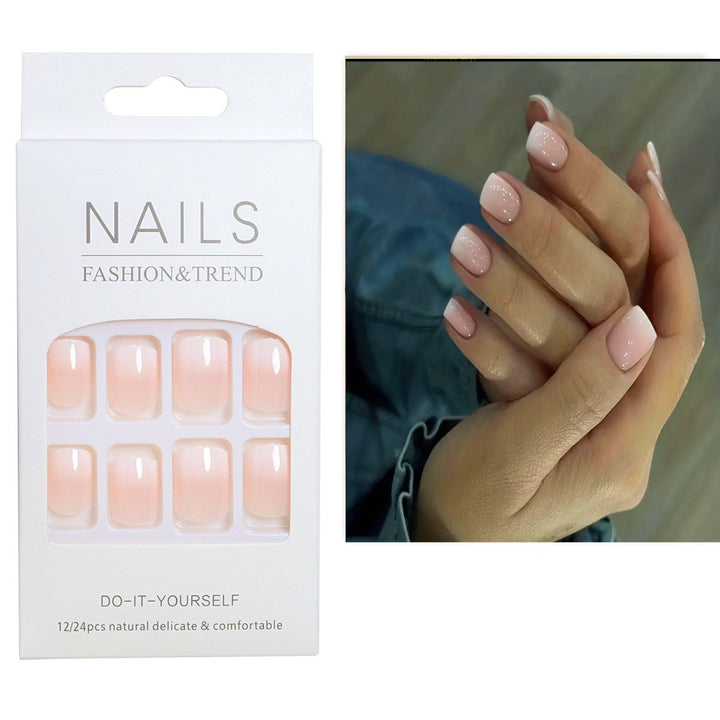 DIY Natural French Tip Press-On Nails Kalsten