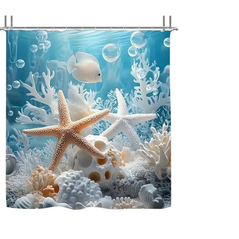 Coastal Scene Shower Curtain Kalsten