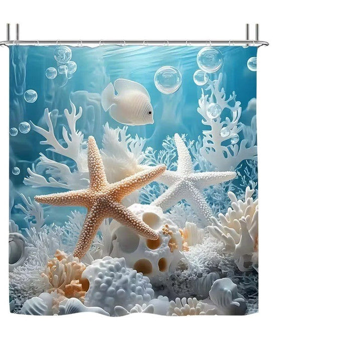 Coastal Scene Shower Curtain Kalsten