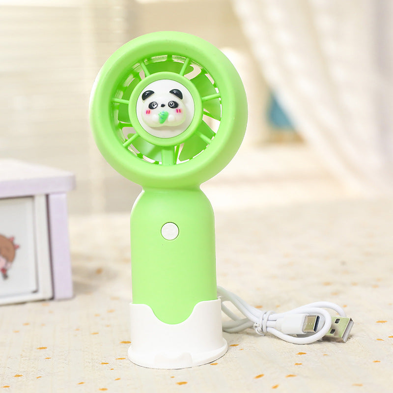 Women's Portable Handheld Fan with Cute Bear Design Kalsten