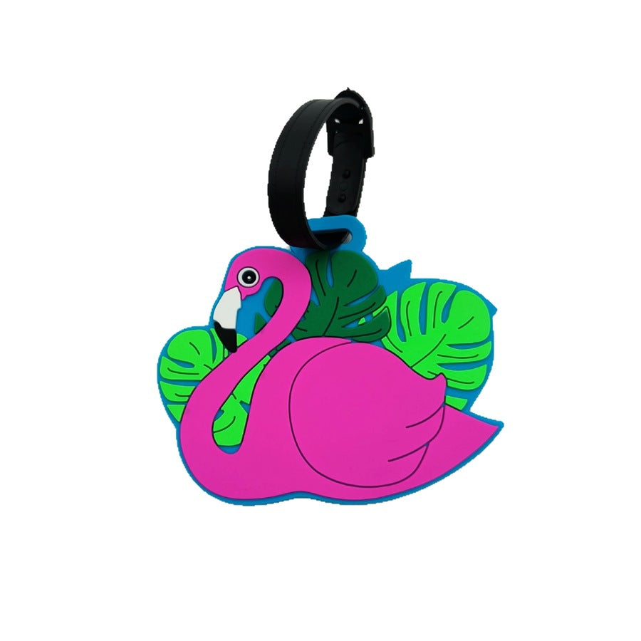 Tropical Flamingo Luggage Tag Kalsten
