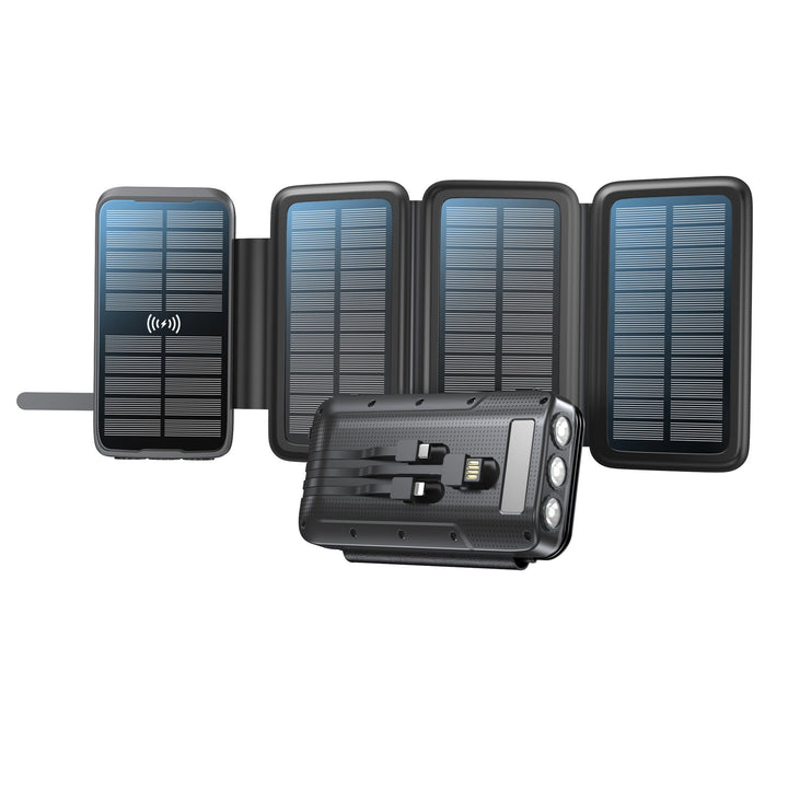 Portable Solar Powerbank with Wireless Charging and LED Lamp Kalsten