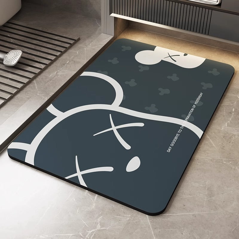 Fun Bear-Themed Bath Mat Acalora