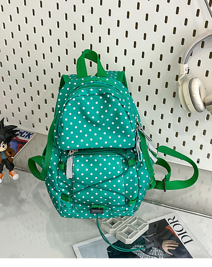 Lightweight Polka Dot Mini School Backpack