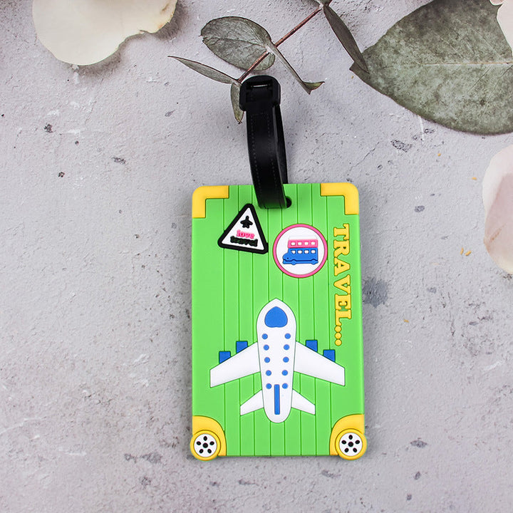 Fun Airplane-Themed Luggage Tag Kalsten