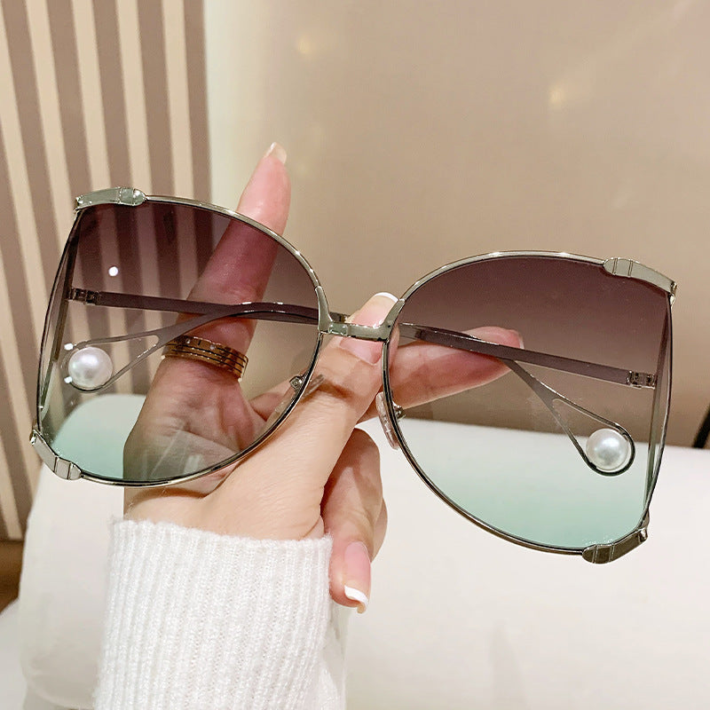 Ladies fashionable glasses with elegant pearl decor Kalsten