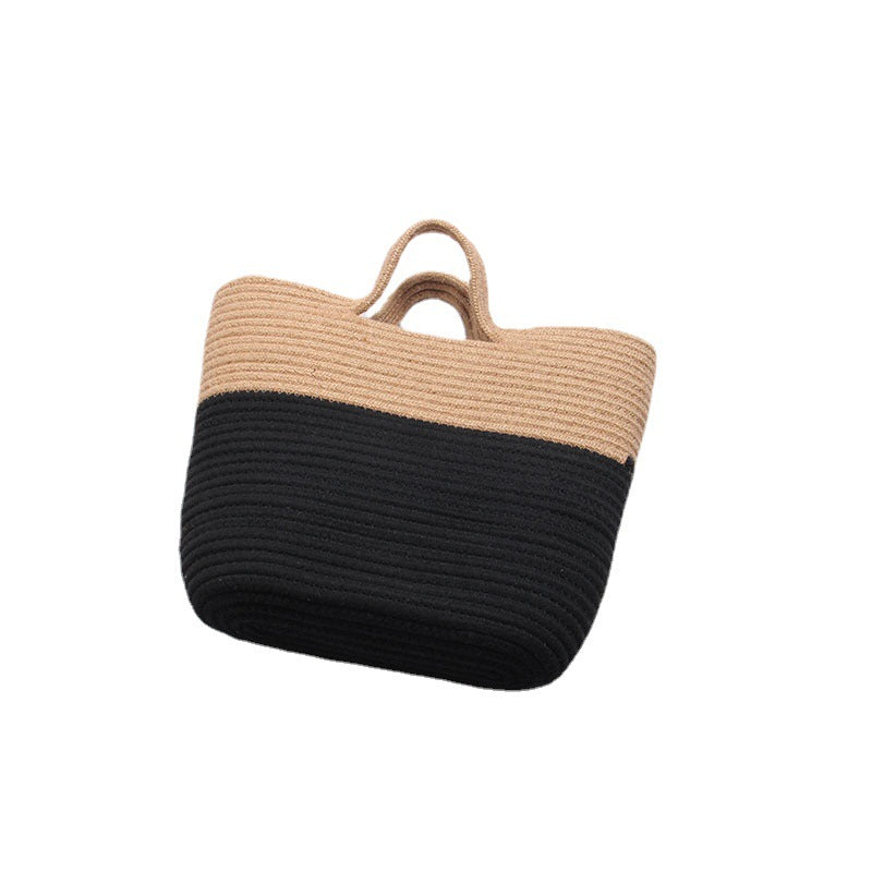 High Quality Woven Basket Bag with Sturdy Short Handles Kalsten