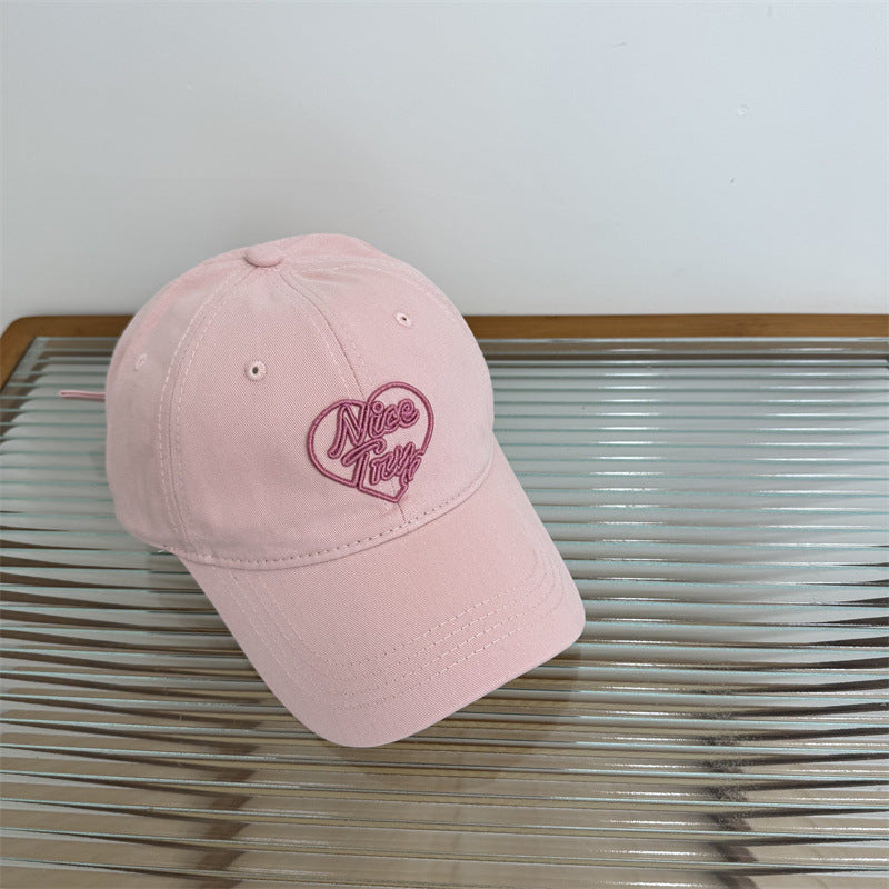 Women's Embroidered Heart-Detail Baseball Cap Kalsten