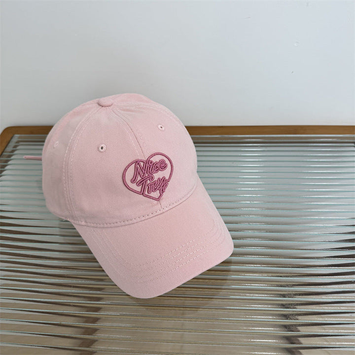 Women's Embroidered Heart-Detail Baseball Cap Kalsten