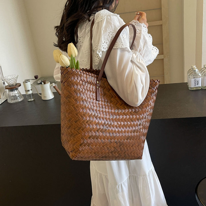 Elegant Woven Tote Bag Kalsten
