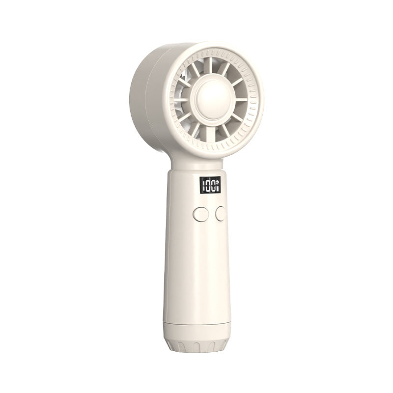 Unisex Portable Hand Fan with Digital Display and Multiple Speed Settings Kalsten
