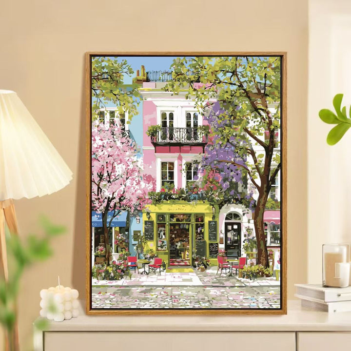 Charming Springtime Market Landscape Wall Art Kalsten