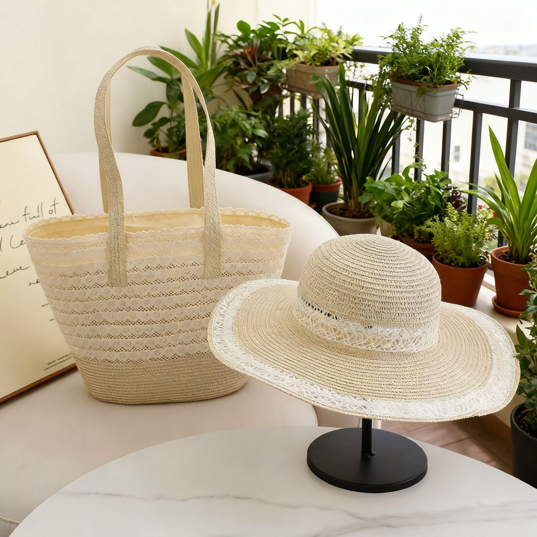 Beach bag and sun hat Kalsten