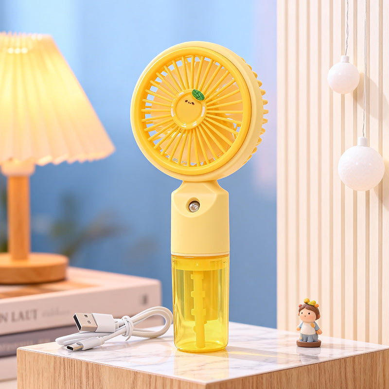 Ladies portable mini fan with integrated spray function Kalsten