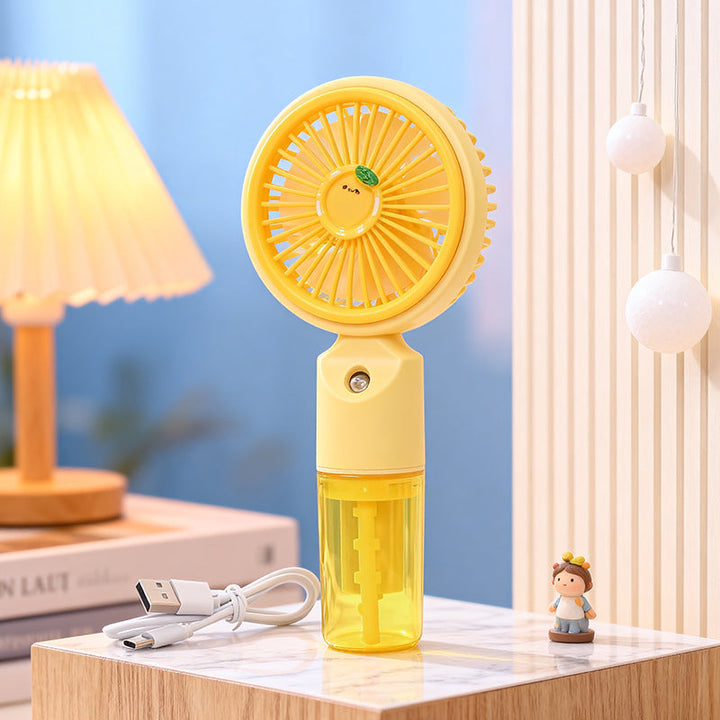 Ladies portable mini fan with integrated spray function Kalsten