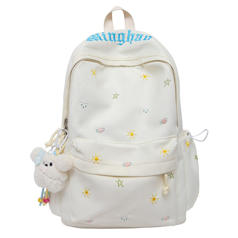 Whimsical Embroidered Backpack Kalsten