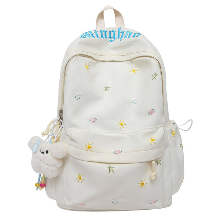 Whimsical Embroidered Backpack Kalsten