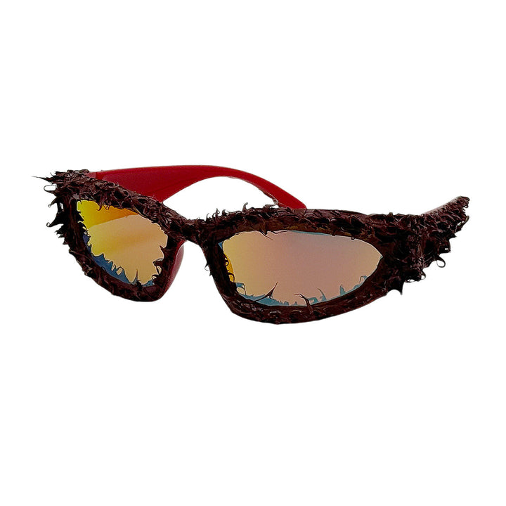 Women's sporty sunglasses with innovative, artistic frame Kalsten