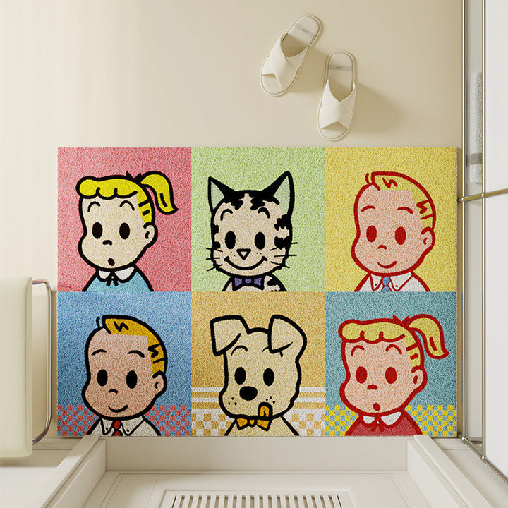 Cartoon-Themed Bath Mat