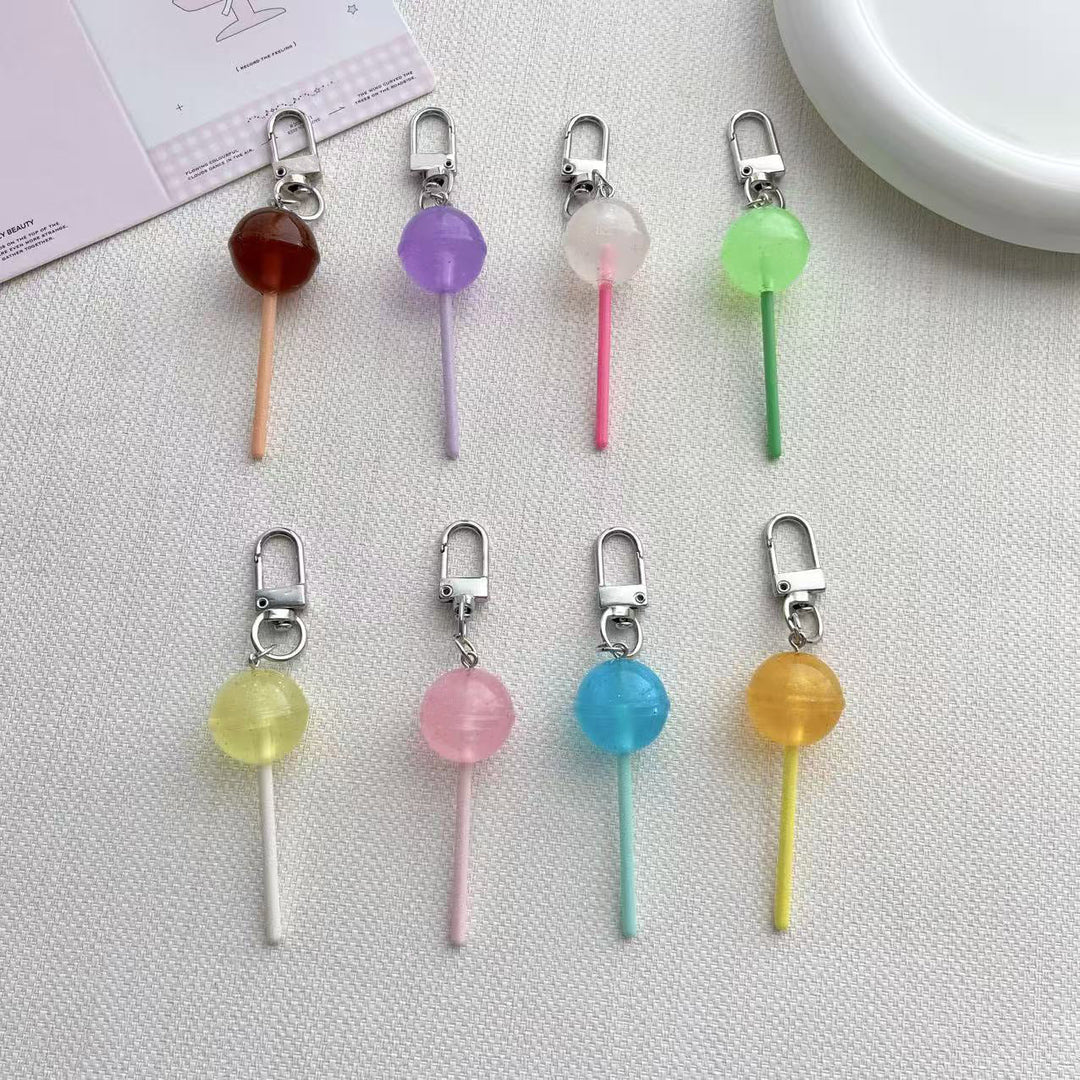 Lollipop-Inspired Charm Keychain Kalsten