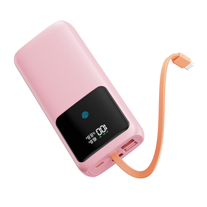 Power bank with LED display and integrated charging ports Kalsten