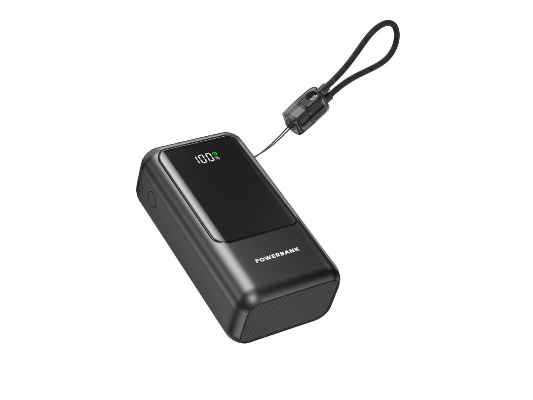 Portable power bank with digital charge indicator and compact design Kalsten