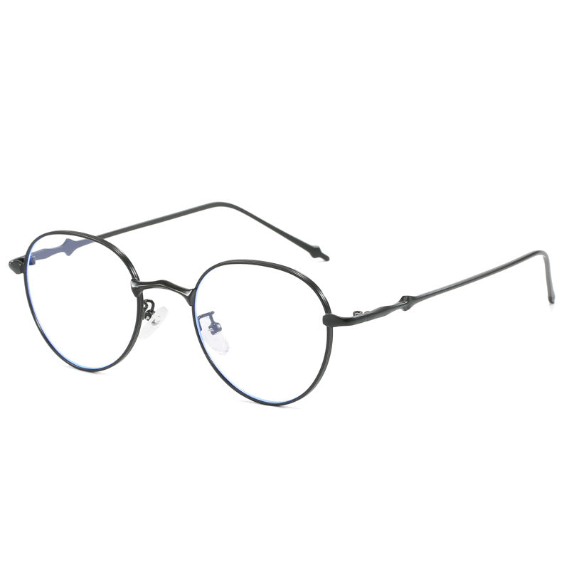Ladies elegant round sunglasses with stylish metal frame Kalsten