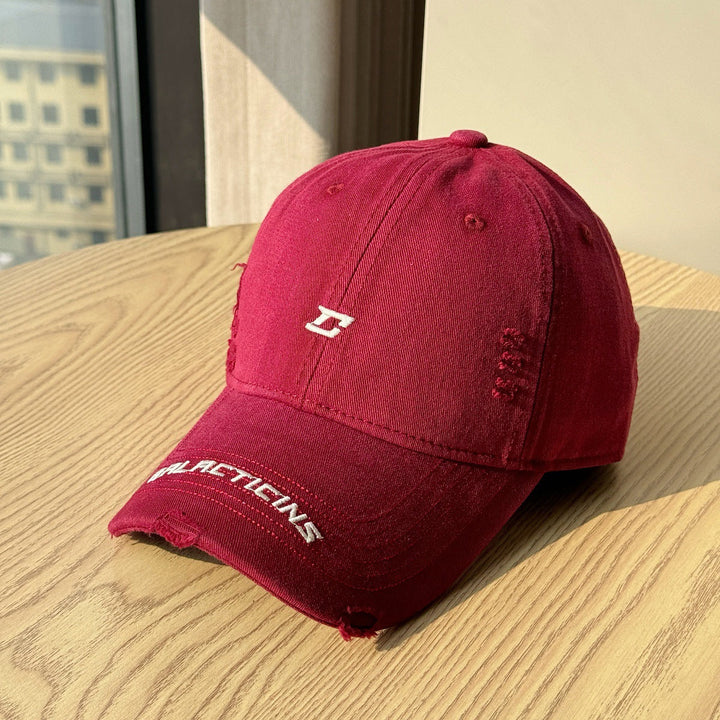 Men's Distressed Denim Baseball Cap Kalsten