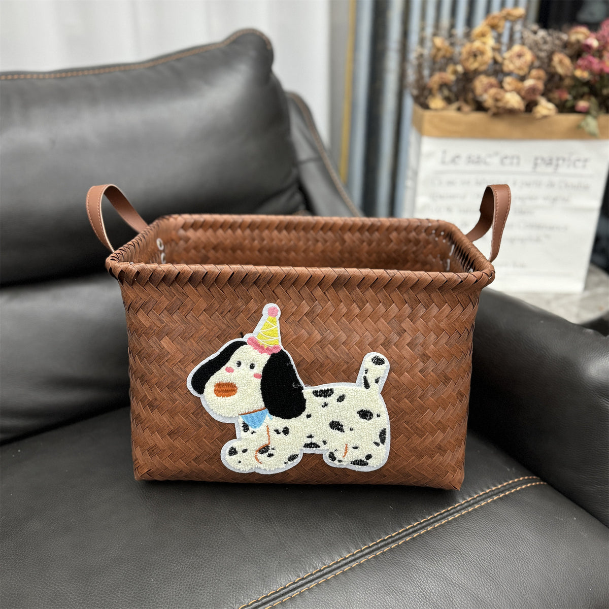 Woven storage basket Acalora
