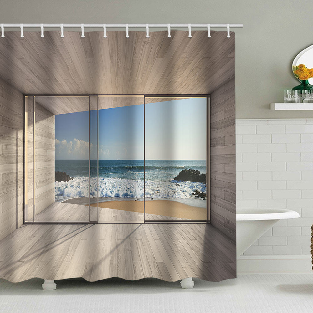 Tropical Oasis Shower Curtain Kalsten