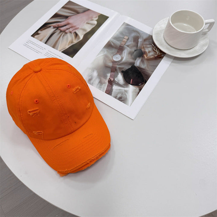 Men's Distressed Vintage-Style Baseball Cap Kalsten