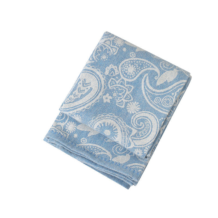 Women's exclusive and cozy knit blanket with geometric pattern Kalsten