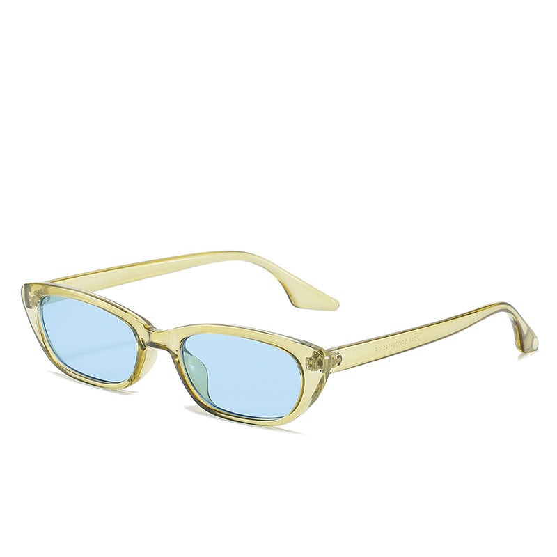 Women's modern sunglasses in trendy cat-eye style with transparent frame Kalsten